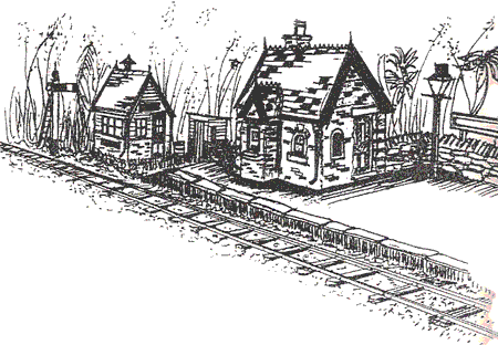 Handcrafted Pottery Buildings - Railway picture